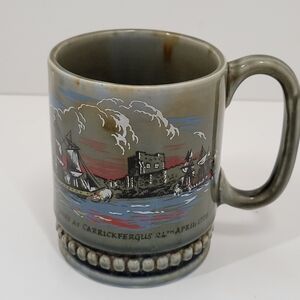 Irish Carrickfergus Ships Paul Jones Green Coffee Mug 10oz Made In Ireland